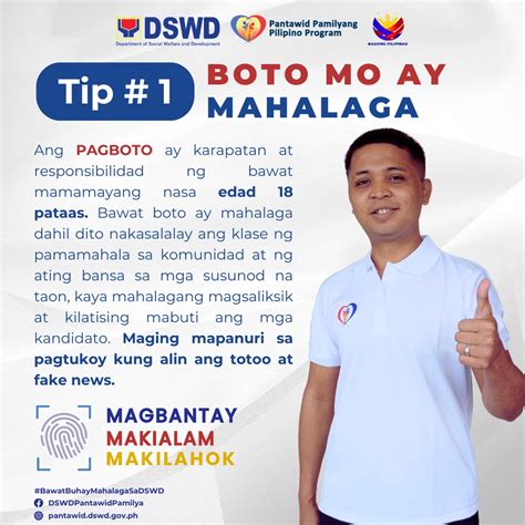 Ang pagboto ay responsibilidad din .